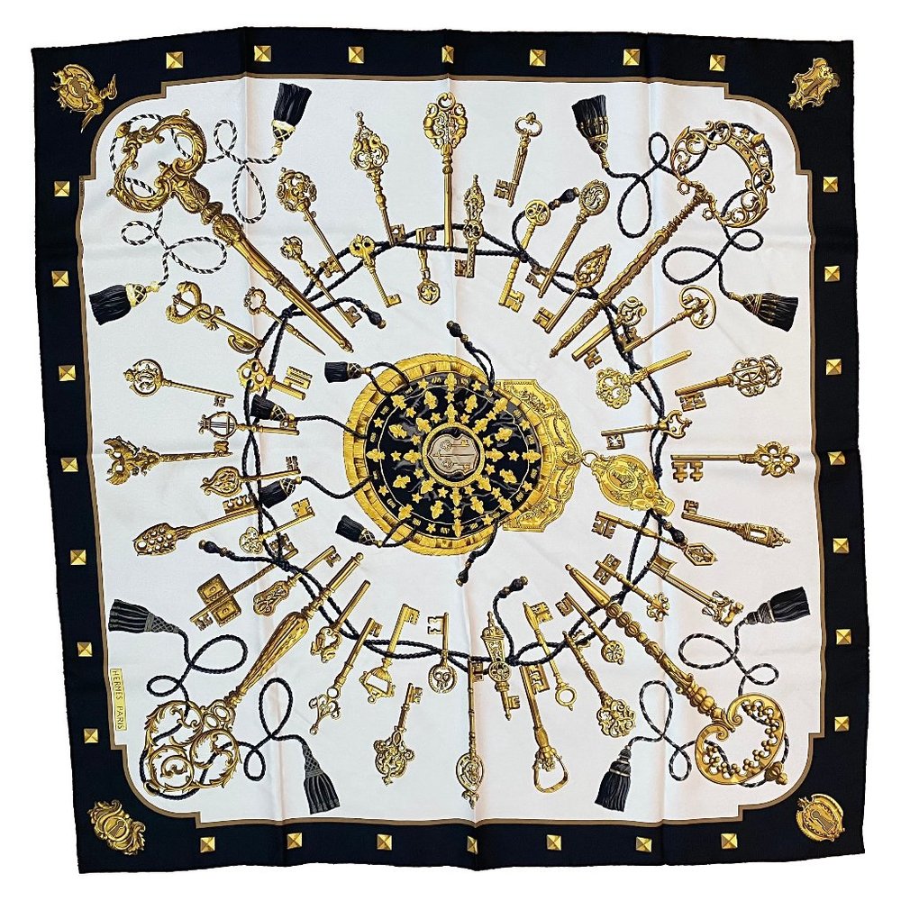Hermes "Les Cles" Silk Scarf (90 x 90cm)